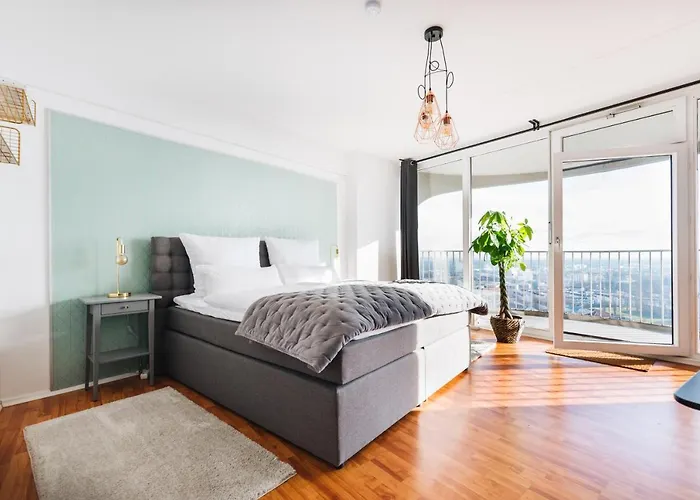 Great View I 26 Floor I Netflix And Boxspringbed Apartment Augsburg